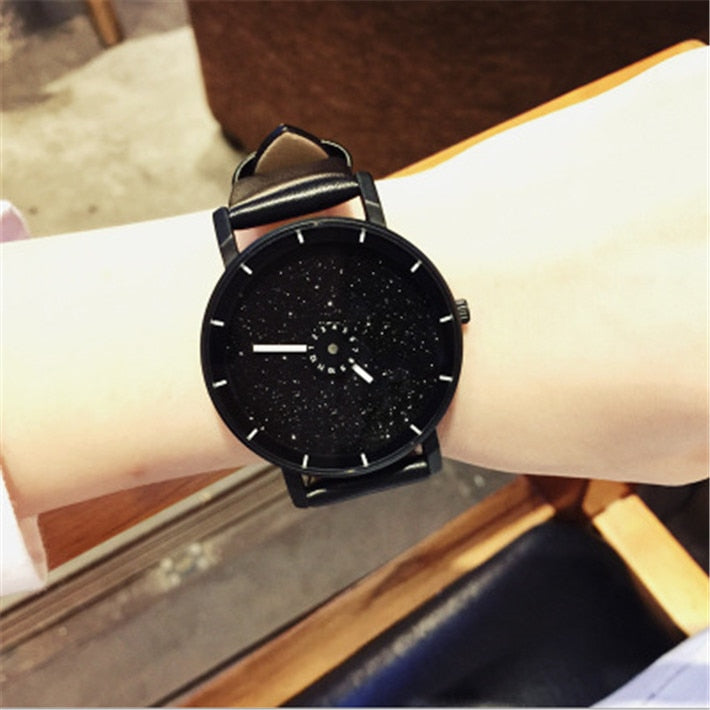 2017 PINBO HOT fashion Starry sky women watches luxury quartz leather strap colock watch A9 Ladies wristwatches reloj mujer