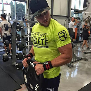 2018 Mens Summer Gyms Casual T Shirt Crossfit Gyms Fitness Bodybuilding Muscle Male Short Shirts Cotton Tee Tops Clothing