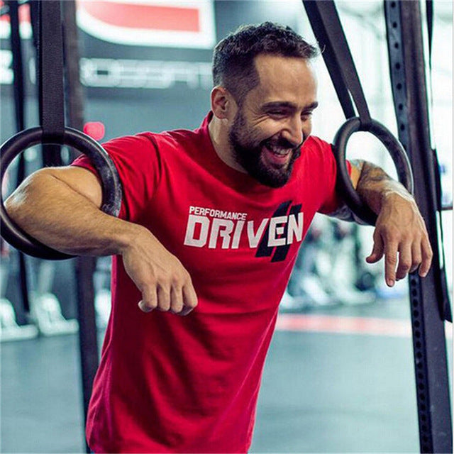 2018 Mens Summer Gyms Casual T Shirt Crossfit Gyms Fitness Bodybuilding Muscle Male Short Shirts Cotton Tee Tops Clothing