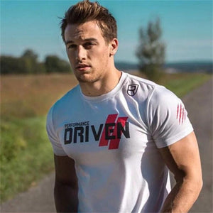 2018 Mens Summer Gyms Casual T Shirt Crossfit Gyms Fitness Bodybuilding Muscle Male Short Shirts Cotton Tee Tops Clothing