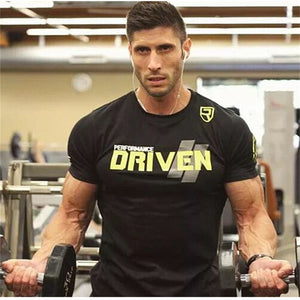 2018 Mens Summer Gyms Casual T Shirt Crossfit Gyms Fitness Bodybuilding Muscle Male Short Shirts Cotton Tee Tops Clothing