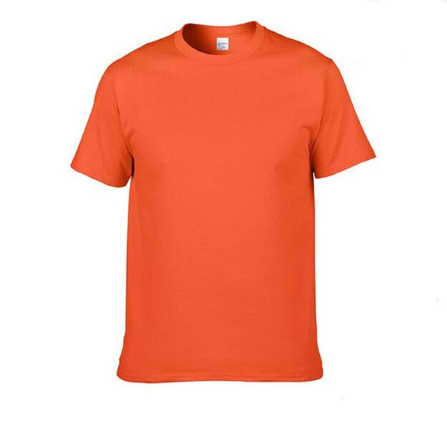 2018 New Solid Color T Shirt Mens Multiple Colors 100% cotton T-shirts Summer Skateboard Tee Tops Boy Skate Tshirt Free shipping