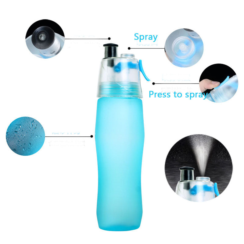 740ml Cycling Running Water Drinking Bottle Misting Spray Healthy Sports Bottles