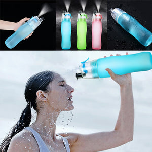 740ml Cycling Running Water Drinking Bottle Misting Spray Healthy Sports Bottles