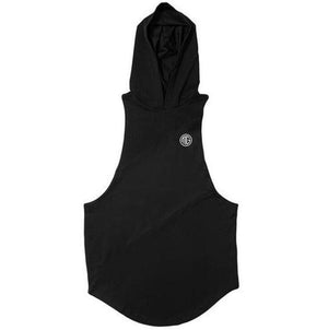 Brand Gyms Clothing Fitness Men Tank Top with hooded Mens Bodybuilding Stringers Tank Tops workout Singlet  Sleeveless Shirt