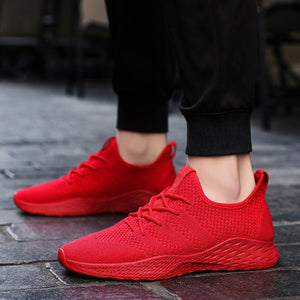 Breathable Men Sneakers Male Shoes Adult Red Black Gray High Quality Comfortable Non-slip Soft Mesh Men Shoes 2018 Summer New 02