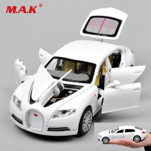 Cheap 1:32 Bugatti Galibier Veyron Car Modles Alloy Diecast Models Brinquedos Collection Pull Back Children Toys Gifts Displays