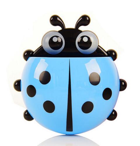 Creative Bathroom Products Sets Cartoon Ladybug Snails Toothbrush Toothpaste Holder Wall Sucker Suction Hook Tooth Brush Holder