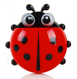 Creative Bathroom Products Sets Cartoon Ladybug Snails Toothbrush Toothpaste Holder Wall Sucker Suction Hook Tooth Brush Holder