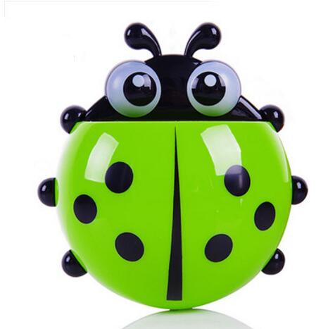 Creative Bathroom Products Sets Cartoon Ladybug Snails Toothbrush Toothpaste Holder Wall Sucker Suction Hook Tooth Brush Holder