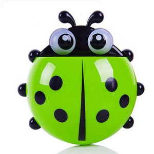 Creative Bathroom Products Sets Cartoon Ladybug Snails Toothbrush Toothpaste Holder Wall Sucker Suction Hook Tooth Brush Holder