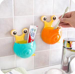 Creative Bathroom Products Sets Cartoon Ladybug Snails Toothbrush Toothpaste Holder Wall Sucker Suction Hook Tooth Brush Holder