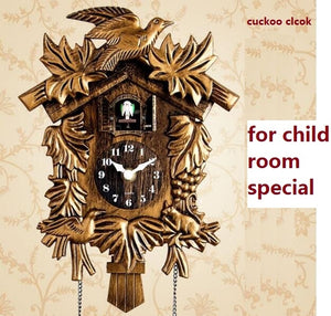 Cuckoo Clock Living Room Wall Clock Bird Cuckoo Alarm Clock Watch Modern Brief Children Unicorn Decorations Home Day Time Alarm