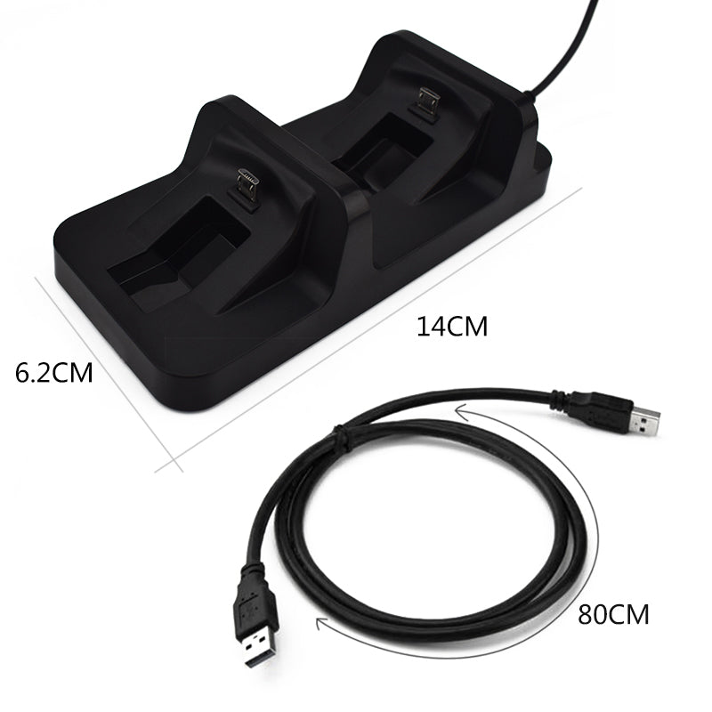 Data Frog Charging Adapter Dual Dock Station For Sony Playstation PS4 Controller Chargers For PS4 Pro Slim Wireless Gamepad