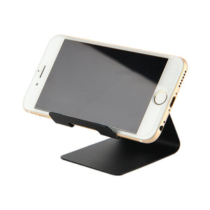 ET Universal Phone Holder Metal Anti-slip Cell Phone Holders Desktop Desk Mount Phone Stand for iPhone Smartphone Samsung Tablet