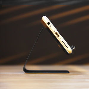ET Universal Phone Holder Metal Anti-slip Cell Phone Holders Desktop Desk Mount Phone Stand for iPhone Smartphone Samsung Tablet