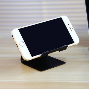 ET Universal Phone Holder Metal Anti-slip Cell Phone Holders Desktop Desk Mount Phone Stand for iPhone Smartphone Samsung Tablet