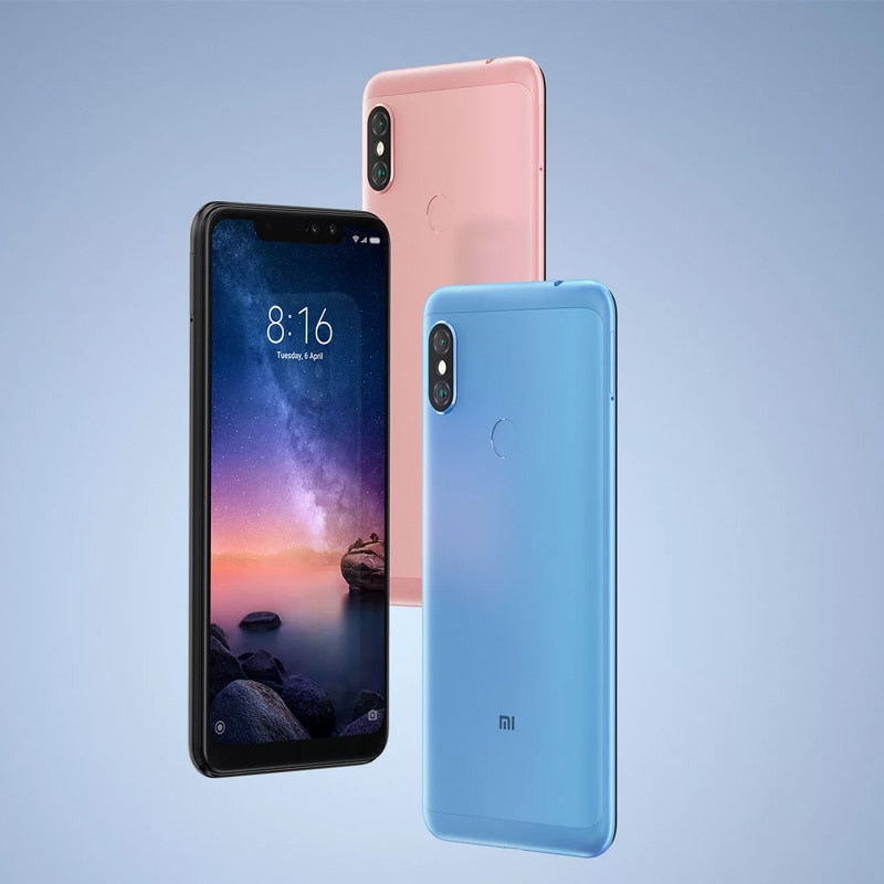 Free tax! Global Version Xiaomi Redmi Note 6 Pro 4GB 64GB 20MP Front Camera Snapdragon 636 6.26 Inch Notch Full Screen Cellphone