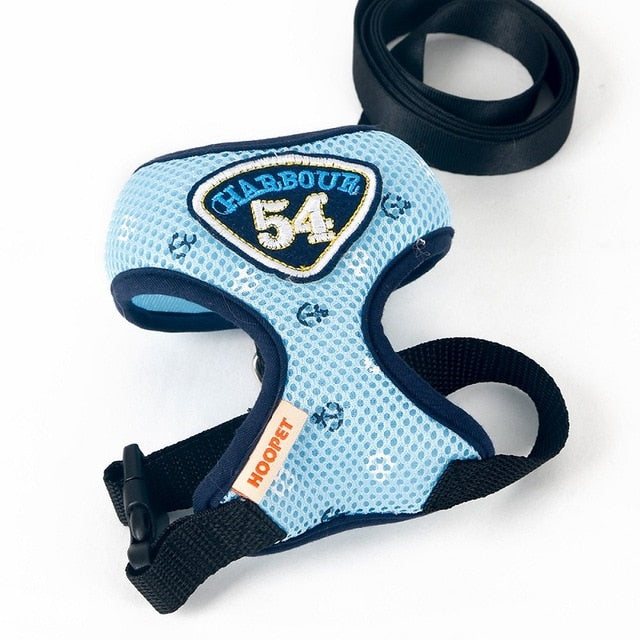 HOOPET Pet Cat Vest Harness Leashes Suit Navy Blue Harness Pet Cat Puppy Pet Cat Small Pet