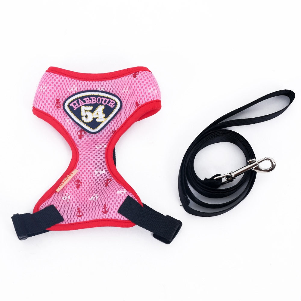HOOPET Pet Cat Vest Harness Leashes Suit Navy Blue Harness Pet Cat Puppy Pet Cat Small Pet