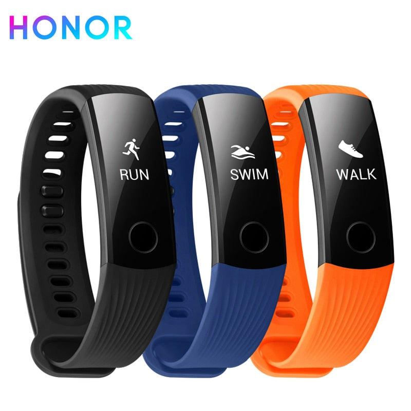 Huawei Honor Band 3 Smart Band Real-time Heart Rate Monitoring 50 meters Waterproof for Swimming Fitness Tracker for Android iOS