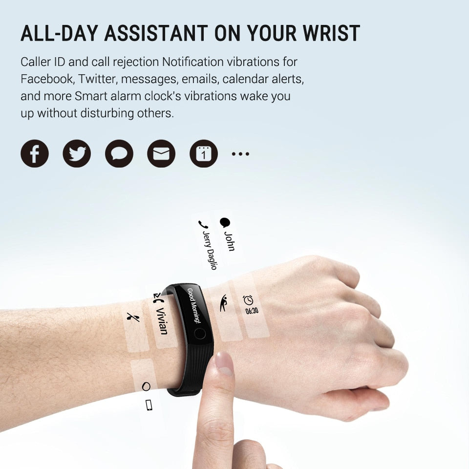 Huawei Honor Band 3 Smart Band Real-time Heart Rate Monitoring 50 meters Waterproof for Swimming Fitness Tracker for Android iOS