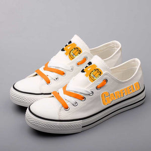 Lace-up Students Street Walking Shoes Graffiti Cartoon Cat Print Boys Canvas Shoes Outdoor Tenis Espadrilles Zapatos Hombre