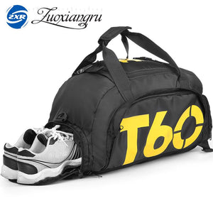 New Men Sport Gym Bag Lady Women Fitness Travel Handbag Outdoor Backpack with Separate Space For Shoes sac de sport