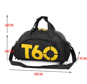 New Men Sport Gym Bag Lady Women Fitness Travel Handbag Outdoor Backpack with Separate Space For Shoes sac de sport