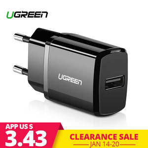 Ugreen 5V 2.1A USB Charger for iPhone X 8 7 iPad Fast Wall Charger EU Adapter for Samsung S9 Xiaomi Mi 8 Mobile Phone Charger