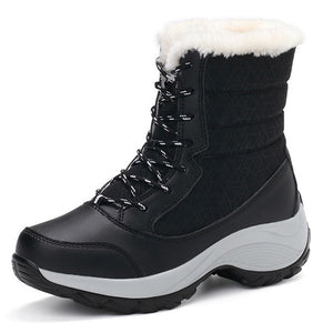 Women Boots Warm Women Shoes Winter Waterproof Snow Boots Plush Thick Bottom Ankle Boots Platform Botas Mujer Booties WSH3134