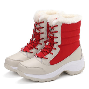 Women Boots Warm Women Shoes Winter Waterproof Snow Boots Plush Thick Bottom Ankle Boots Platform Botas Mujer Booties WSH3134