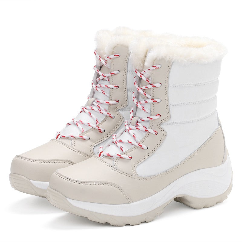 Women Boots Warm Women Shoes Winter Waterproof Snow Boots Plush Thick Bottom Ankle Boots Platform Botas Mujer Booties WSH3134