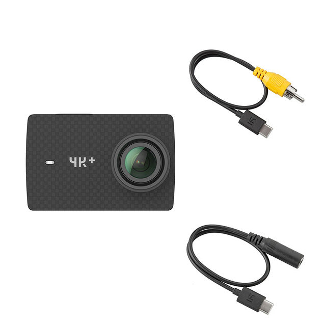 YI 4K+(Plus) Action Camera International Edition FIRST 4K/60fps Amba H2 SOC Cortex-A53 IMX377 12MP CMOS 2.2"LDC RAM EIS WIFI