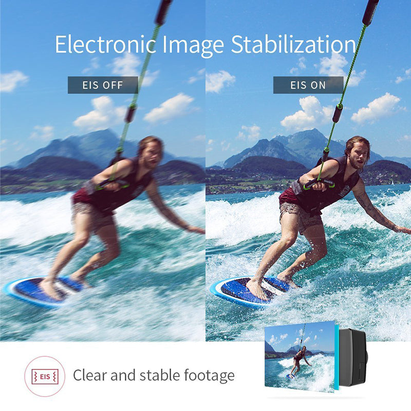 YI 4K+(Plus) Action Camera International Edition FIRST 4K/60fps Amba H2 SOC Cortex-A53 IMX377 12MP CMOS 2.2"LDC RAM EIS WIFI