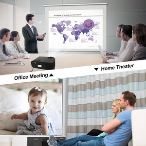 LED Video Projector Home Theater HD Projector Multimedia for Movies, Games, Match and Party, LCD Movie Projector