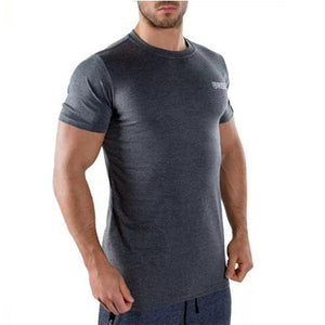 Brand Mens muscle T shirt bodybuilding fitness men tops cotton singlets Plus Big size TShirt Cotton Mesh Short Sleeve Tshirt