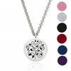 20 Styles Premium Aromatherapy Essential Oil Diffuser Necklace Locket Pendant, 316L Stainless Steel Jewelry with 24&quot; Chain and 6 Pads