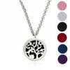 20 Styles Premium Aromatherapy Essential Oil Diffuser Necklace Locket Pendant, 316L Stainless Steel Jewelry with 24&quot; Chain and 6 Pads