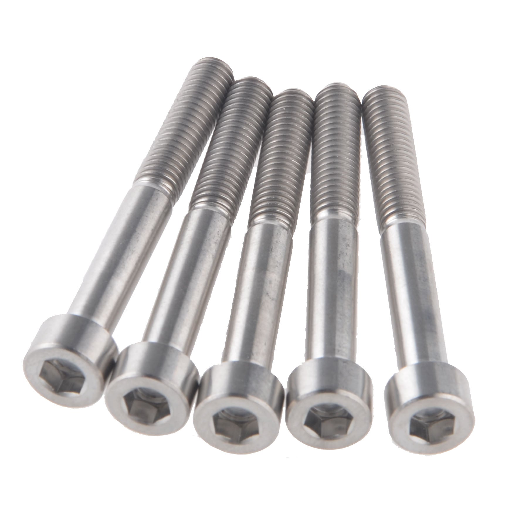 5pcs M6 x 50mm DIN912 Titanium Ti Screw Bolt Allen Hex Socket Cap Head