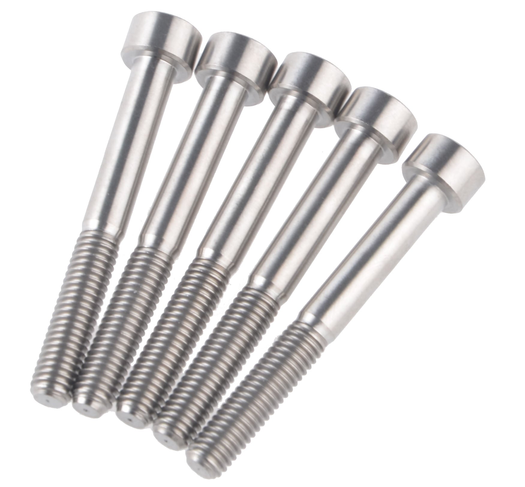 5pcs M6 x 50mm DIN912 Titanium Ti Screw Bolt Allen Hex Socket Cap Head