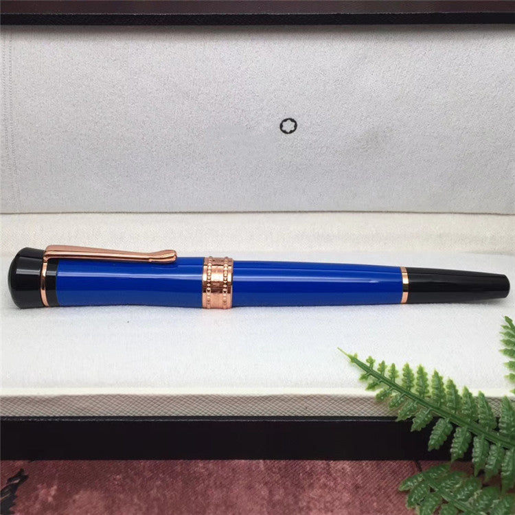 Luxury brand pen lucky star series Unique design rollerball pen / Ballpoint Pen made of High grade white resin office school supply gift