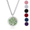 20 Styles Premium Aromatherapy Essential Oil Diffuser Necklace Locket Pendant, 316L Stainless Steel Jewelry with 24&quot; Chain and 6 Pads