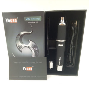 Authentic Yocan Evolve Plus Kit 1100mAh Battery Wax Vaporizer Whit QDC Quartz Dual Coil Stealth Dabber Vape Pen