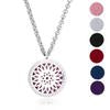 20 Styles Premium Aromatherapy Essential Oil Diffuser Necklace Locket Pendant, 316L Stainless Steel Jewelry with 24&quot; Chain and 6 Pads