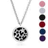 20 Styles Premium Aromatherapy Essential Oil Diffuser Necklace Locket Pendant, 316L Stainless Steel Jewelry with 24&quot; Chain and 6 Pads