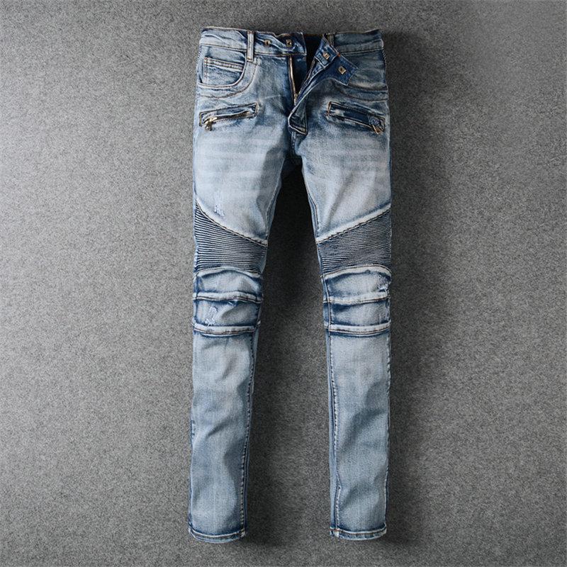 Balmain New Fashion Men's Simple Summer Lightweight Jeans Men's Large Size Fashion Casual Solid Classic Straight Denim Designer Jeans