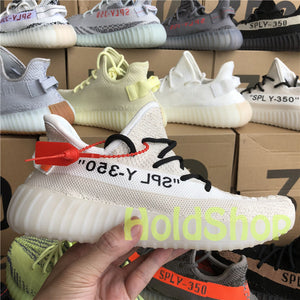 Sply 350 V2 Static Butter Kanye West Cream White Zebra Fashion Mens Running Shoes Runner Women Fashion Athletic Designer Sneakers US 5-13