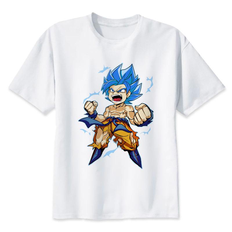 dragon ball super t shirt goku costume Men's tshirt anime male Dragonball super Z Beerus blue t-shirt clothing top tees Y1892108