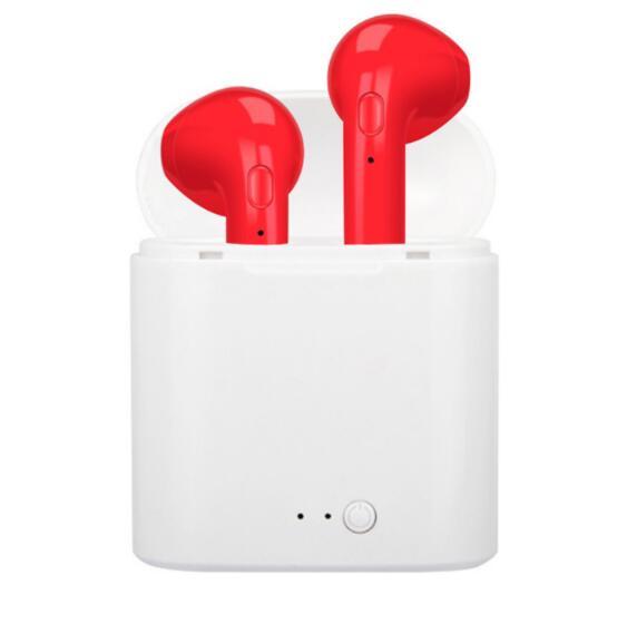 Mini Double-ear earphones Bluetooth Headset True Wireless Sport headphones with charge cabin For iphone 6 6S 7 8 Plus Samsung S8 9 Note5